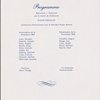 Dinner menu, La Gastronomie Francaise