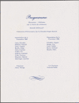 Dinner menu, La Gastronomie Francaise