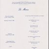 Dinner menu, La Gastronomie Francaise