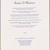 Dinner menu, La Gastronomie Francaise