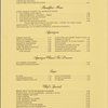 Room service menu, Gramercy Park Hotel