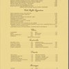 Room service menu, Gramercy Park Hotel