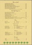 Room service menu, Gramercy Park Hotel