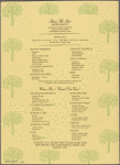 Room service menu, Gramercy Park Hotel