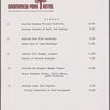 Lunch and dinner menu, Gramercy Park Hotel