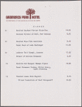 Lunch and dinner menu, Gramercy Park Hotel