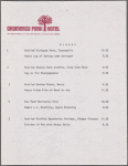 Lunch and dinner menu, Gramercy Park Hotel