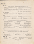 Wednesday dinner menu, The Waldorf-Astoria