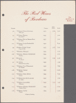 Wine list menu, The New York Plaza