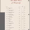 Wine list menu, The New York Plaza