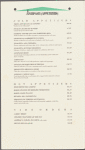 Dinner menu, Alfredo at Citicorp Center
