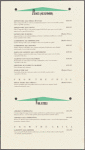 Dinner menu, Alfredo at Citicorp Center