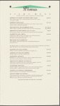 Dinner menu, Alfredo at Citicorp Center