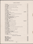 Cocktails list, The Plaza