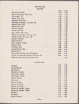 Cocktails list, The Plaza