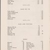 Cocktails list, The Plaza
