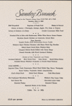 Sunday Mother's Day brunch menu, Park Lane