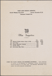 Sunday brunch menu, Park Lane