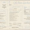 Wednesday lunch menu, Coffee House of the Statler Hilton
