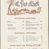 Dinner menu, Ports O' Call, Sheraton-Dallas Hotel by Stephen Crane Associates
