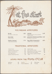 Dinner menu, Ports O' Call, Sheraton-Dallas Hotel by Stephen Crane Associates