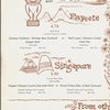 Dinner menu, Ports O' Call, Sheraton-Dallas Hotel by Stephen Crane Associates