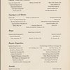 Supper menu, The Plaza, Oak Room, Hilton Hotels