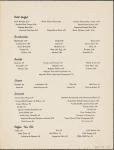Supper menu, The Plaza, Oak Room, Hilton Hotels