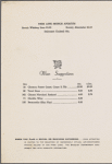 Sunday brunch menu, Park lane