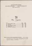 Sunday brunch menu, Tapestry Room at Park Place