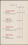 A Selection of Table Wines at The Plaza