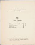 Sunday brunch menu, Park Lane