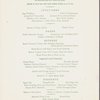 Monday Christmas dinner menu, The Westbury