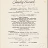 Mother's Day 1961 brunch menu, Italian Line at Park Lane