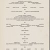 Thursday Thanksgiving dinner menu, Hotel New Yorker
