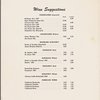 Dinner menu, Gramercy Park Hotel