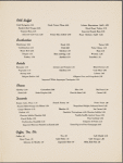 Supper and dinner menu, The Rendez-Vous of The Plaza, Hilton Hotels