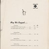 Monday dinner menu, Oak Room at The Plaza