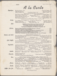 Monday dinner menu, Oak Room at The Plaza