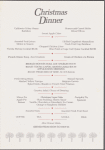 Gramercy Park Hotel Christmas Dinner Menu #101