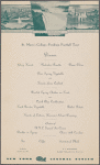 Dinner menu, Dining Car, New York Central System