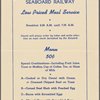 Breakfast menu, Seaboard Railway
