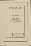Menu menu, B. F. Keith's Palace Theatre