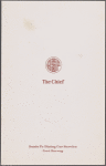 Dinner menu, The Chief, Fred Harvey Dining Car
