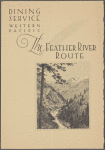 Breakfast menu, Western Pacific, The Feather River Route