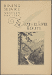 Lunch menu, Western Pacific, The Feather River Route