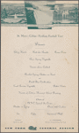 Dinner menu, New York Central System