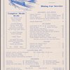 Daily menu menu, New York Central System, Boston  Albany Railroad