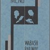 Lunch menu, Wabash Railway Company