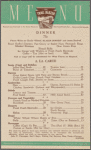 Dinner menu, Pennsylvania Railroad